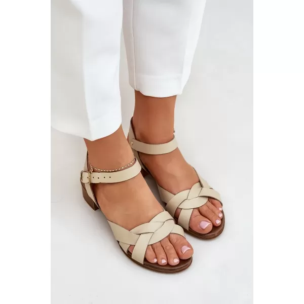  Dámské sandály ZAZOO 40372 BEIGE 