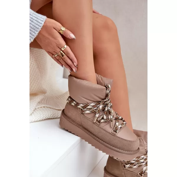 Dámské sněhule D.FRANKLIN DFSH375003 TAUPE 