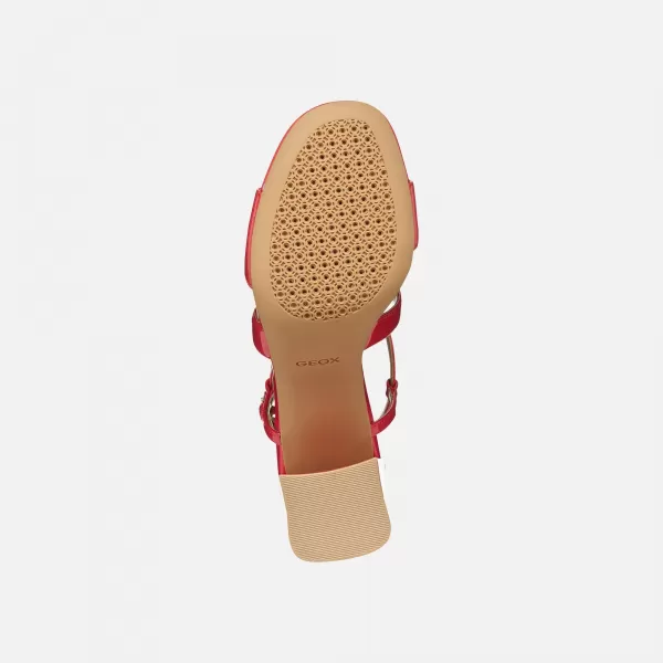  Dámské sandály GEOX NEW ERAKLIA 80 T01 G012895 ČERVENÁ 