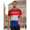 Pánské tričko premium ALTISPORT VOJ/ALM036HR/TR01 CHORVATSKO