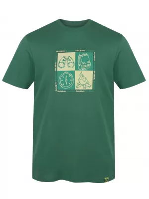 Pánské triko HUSKY TEE SQUARE M GREEN