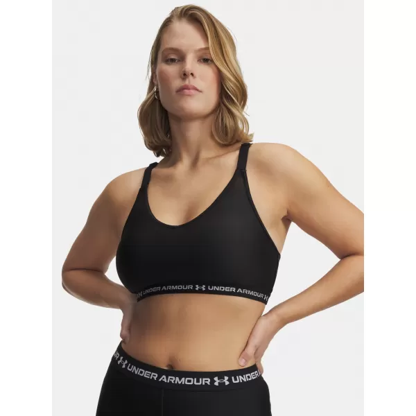  Dámská podprsenka UNDER ARMOUR CROSSBACK LOW BRA 1386424-008 ČERNÁ 