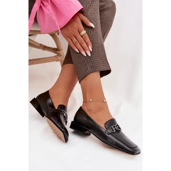  Dámské mokasíny D&A CR61-3125 BLACK 