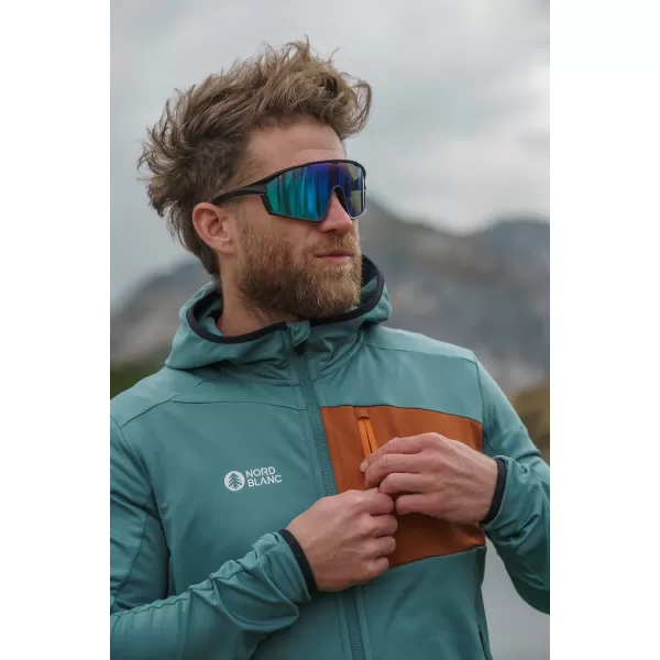  Pánská powerfleecová mikina NORDBLANC BRACKEN NBWFM8286 TMAVĚ ZELENÁ 