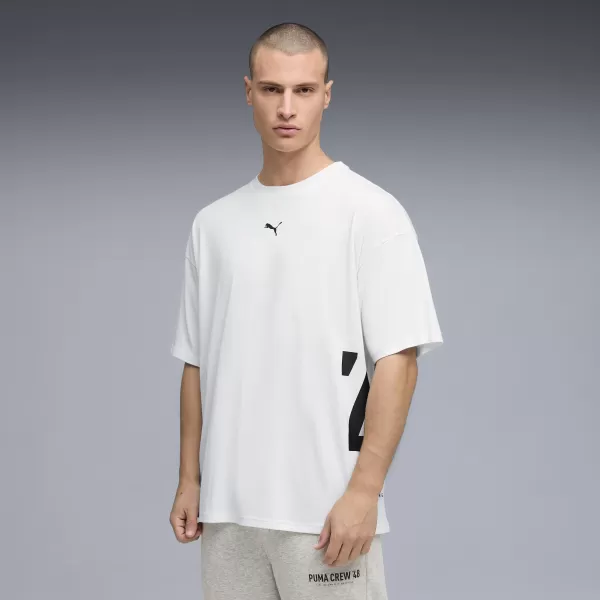  Pánské triko PUMA M GRAPHIC OVERSIZED TEE 528528_02 PUMA WHITE 