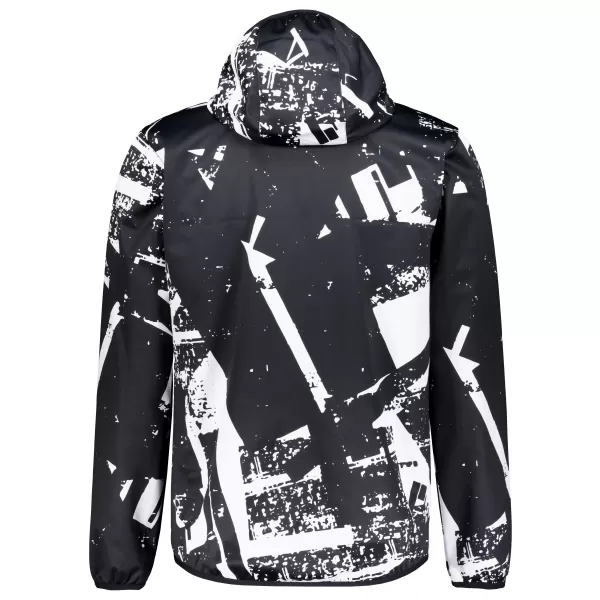  Pánská softshellová bunda premium ALTISPORT VOJ/ALM079JACK01 ČERNOBÍLÁ 