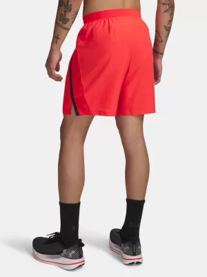 Pánské kraťasy UNDER ARMOUR UA LAUNCH 7'' SHORTS 1382620-714 ČERVENÁ