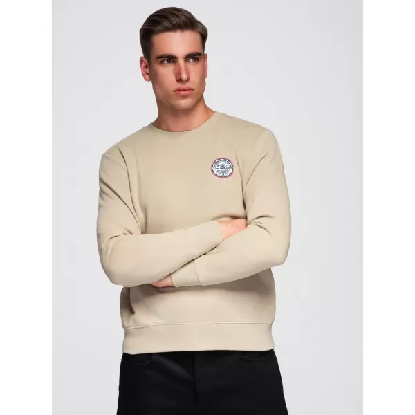  Pánská mikina OMBRE B1713 BEIGE 