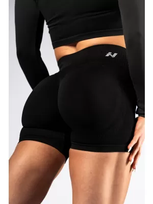 NEBBIA High-waist push-up šortky POWER 893 BLACK