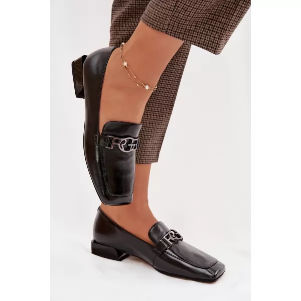  Dámské mokasíny D&A CR61-3125 BLACK 