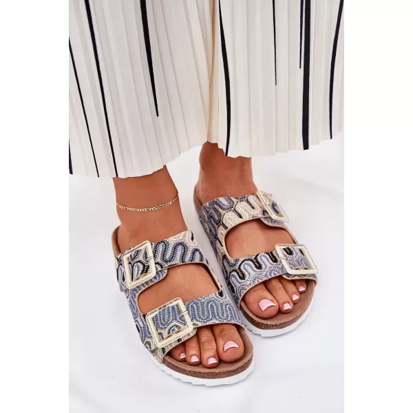  Dámské pantofle S.BARSKI RB51-006 BEIGE 