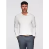 Pánský svetr OMBRE OM-POLS-0140 WHITE