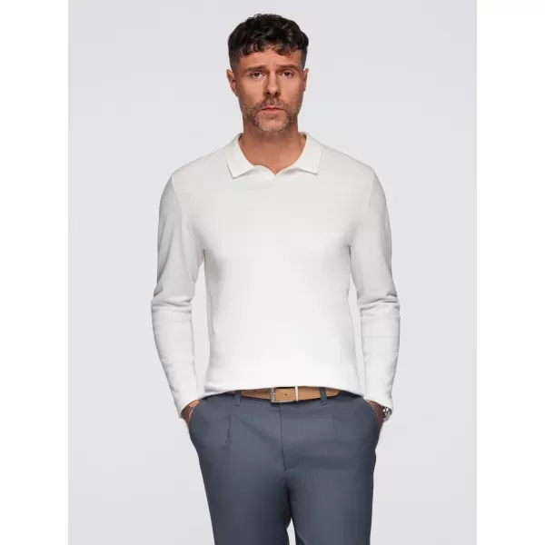  Pánský svetr OMBRE OM-POLS-0140 WHITE 