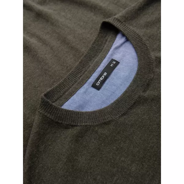  Pánský svetr OMBRE OM-SWBS-0106 OLIVE MELANGE 