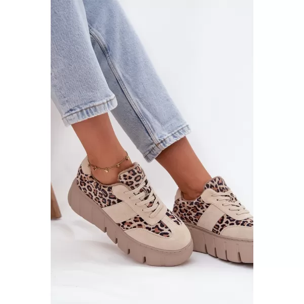  Dámské tenisky VINCEZA LEOPARDO BEIGE 