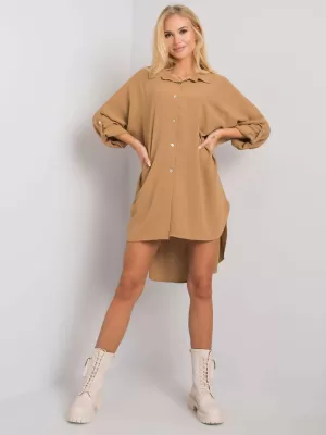 Dámské šaty ITALY MODA DHJ-SK-13938.02P DARK BEIGE