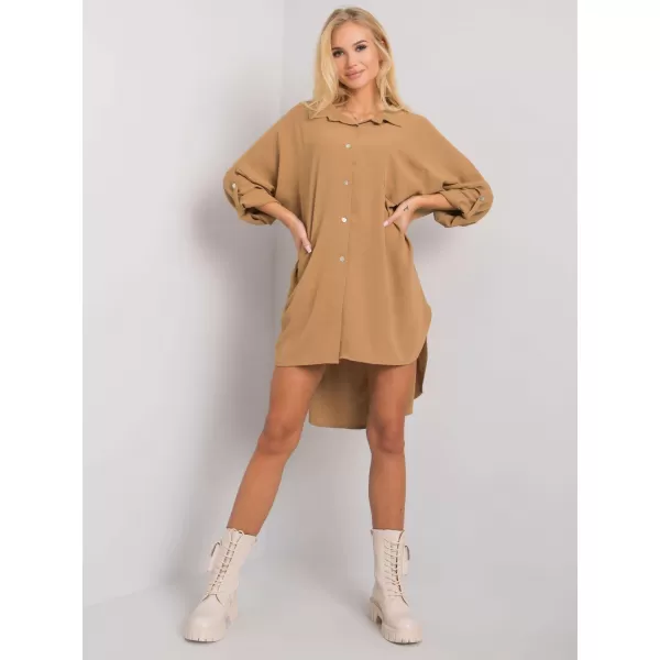  Dámské šaty ITALY MODA DHJ-SK-13938.02P DARK BEIGE 