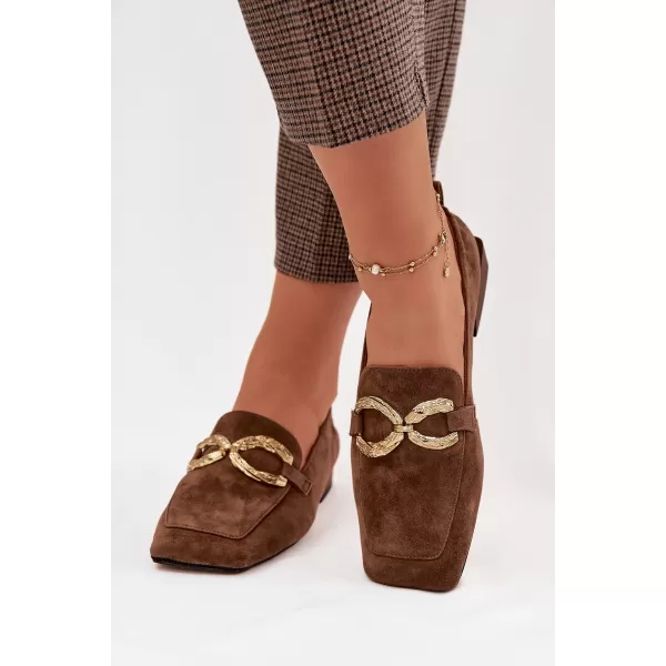  Dámské mokasíny D&A CR61-3115 BROWN 