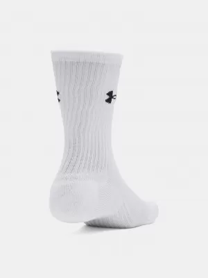 Ponožky UNDER ARMOUR PERFORMANCE COTTON 3P CRW 6009685-100 BÍLÁ