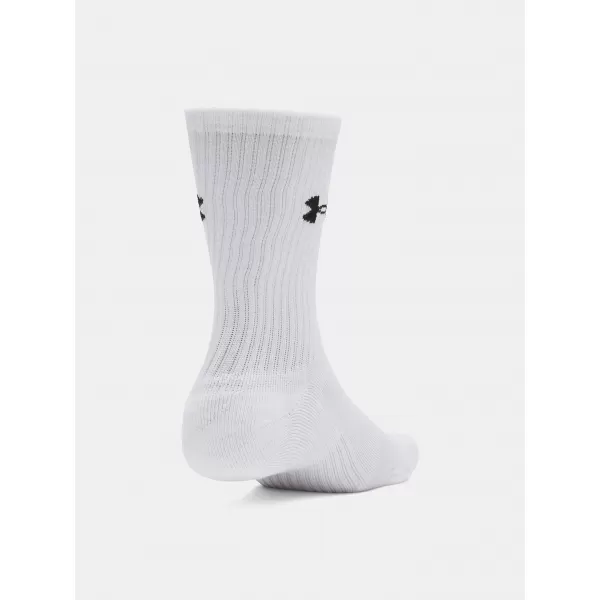  Ponožky UNDER ARMOUR PERFORMANCE COTTON 3P CRW 6009685-100 BÍLÁ 