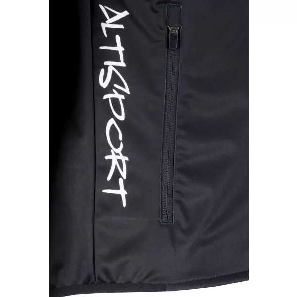  Pánská softshellová bunda premium ALTISPORT VOJ/ALM051JACK01 ŠEDOČERNÁ 