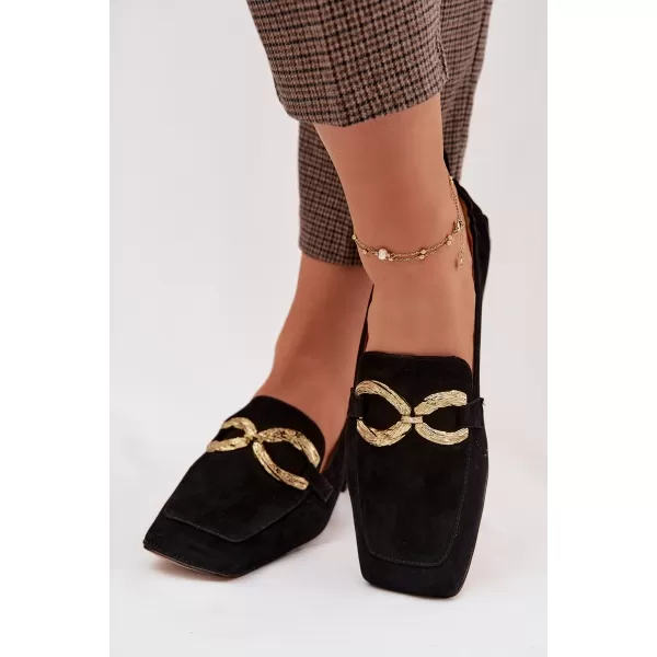  Dámské mokasíny D&A CR61-3115 BLACK 