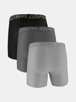 Pánské boxerky UNDER ARMOUR UA PERFORMANCE TECH MESH - SOLID 6IN - 1383884-069 TITANIUM