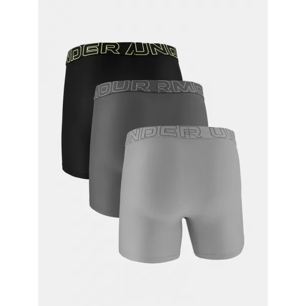  Pánské boxerky UNDER ARMOUR UA PERFORMANCE TECH MESH - SOLID 6IN - 1383884-069 TITANIUM 