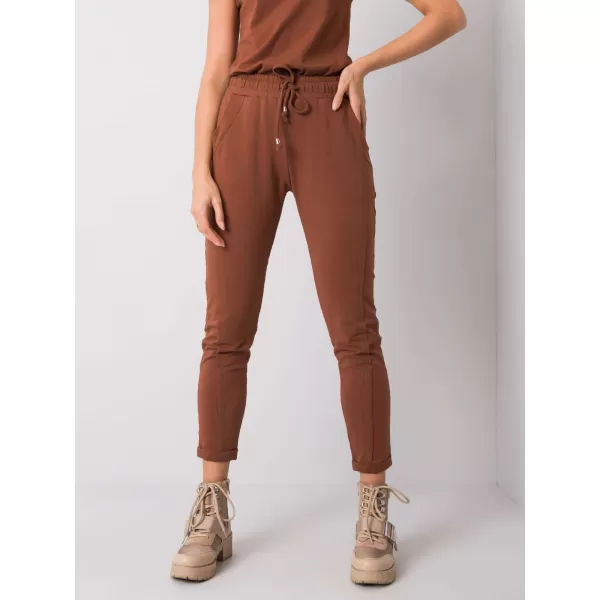  Dámské tepláky BASIC FEEL GOOD RV-DR-3589.07X DARK BROWN 