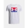Chlapecké triko UNDER ARMOUR UA B BOXED SPORTS UPDATE SS 1388672-100 BÍLÁ