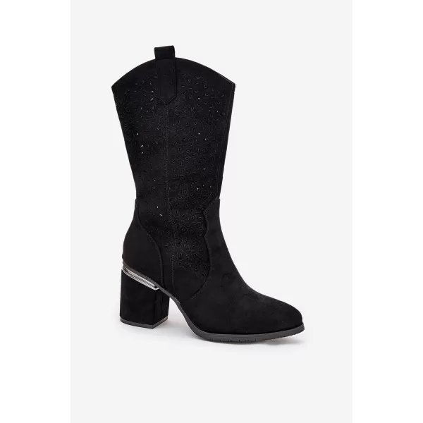  Dámské kozačky S.BARSKI HY51-238 BLACK 
