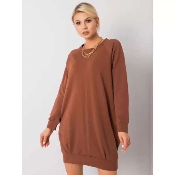  Dámské šaty BASIC FEEL GOOD RV-TU-5184.93P LIGHT BROWN 