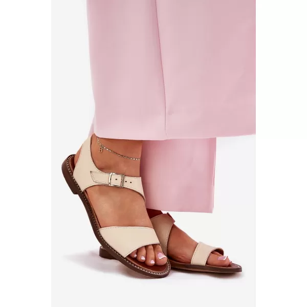  Dámské sandály ZAZOO 3014 BEIGE 