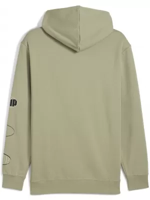 Pánská mikina PUMA ESS LOGO LAB HOODIE 688180-82 LUX ARMY