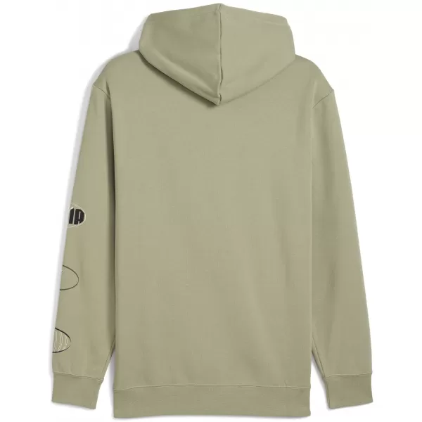  Pánská mikina PUMA ESS LOGO LAB HOODIE 688180-82 LUX ARMY 