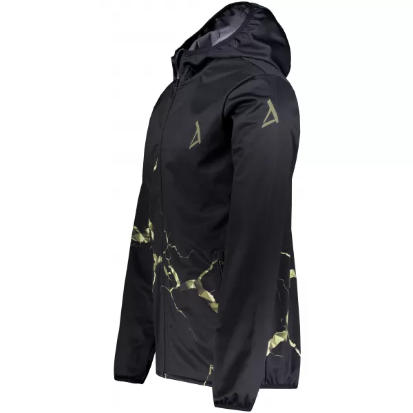  Pánská softshellová bunda premium ALTISPORT VOJ/ALM129JACK01 ČERNÁ/MILITARY 