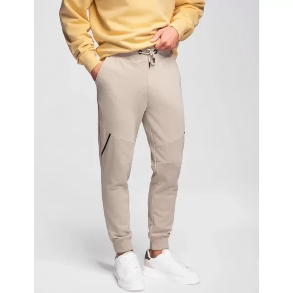  Pánské tepláky OMBRE OM-PASK-0280 BEIGE 