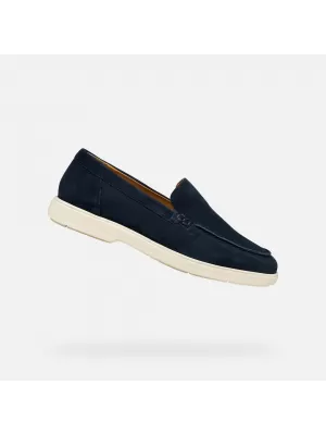 Pánské mokasíny GEOX SPHERICA EC17 G014395 TMAVĚ MODRÁ