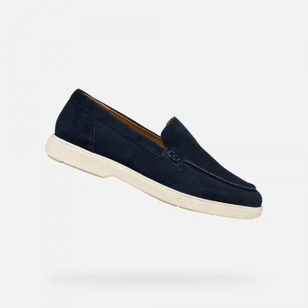  Pánské mokasíny GEOX SPHERICA EC17 G014395 TMAVĚ MODRÁ 