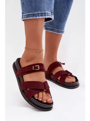 Dámské pantofle BOTO SELORINA 41592 BURGUNDY