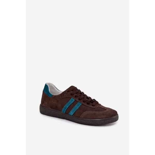  Dámské tenisky ZAZOO N1068 BROWN/BEIGE 