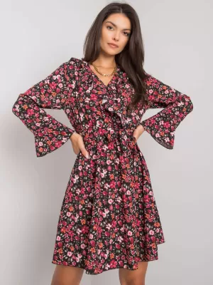Dámské šaty ITALY MODA DHJ-SK-13891A.71P BLACK AND RED