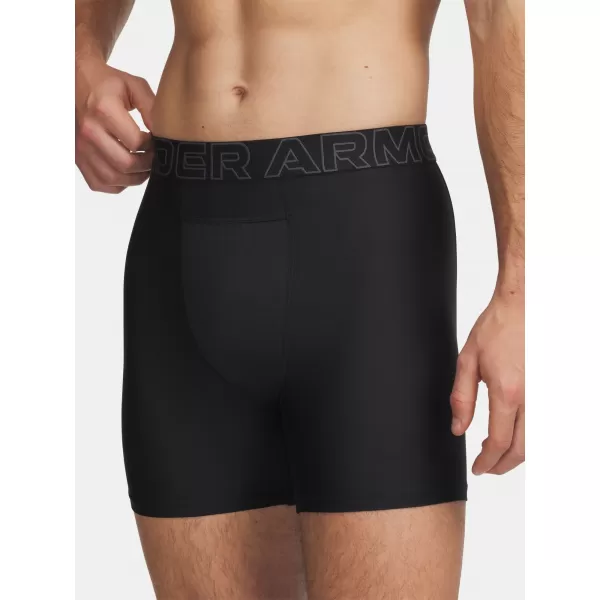  Pánské boxerky UNDER ARMOUR PERFORMANCE POUCH - SOLID 6IN - 2 6011474-001 ČERNÁ 