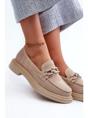 Dámské mokasíny S.BARSKI HX52-222 BEIGE