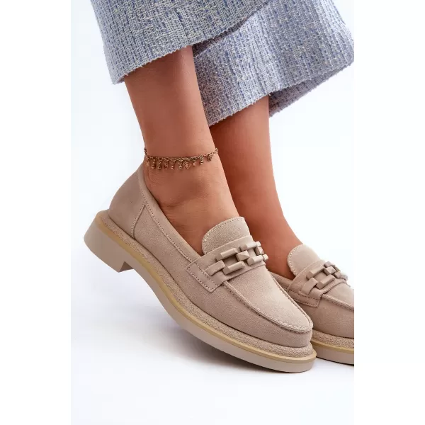 Dámské mokasíny S.BARSKI HX52-222 BEIGE 