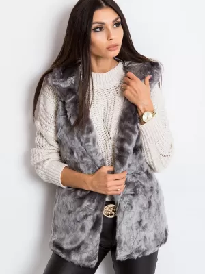 Dámská vesta WOOL FASHION ITALIA AT-KZ-05201.95P GRAY