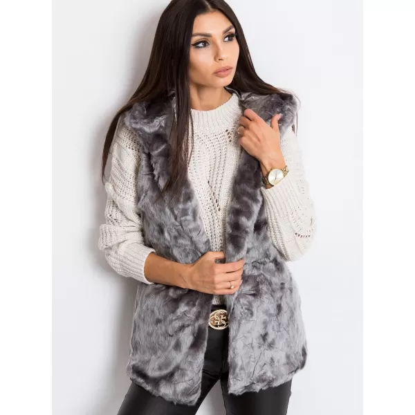 Dámská vesta WOOL FASHION ITALIA AT-KZ-05201.95P GRAY 