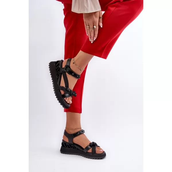  Dámské sandály D&A CR956 BLACK 
