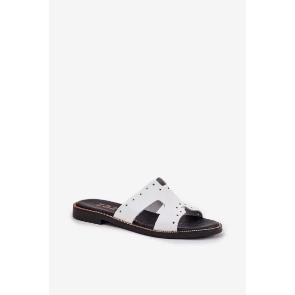  Dámské pantofle ZAZOO 40326 WHITE 