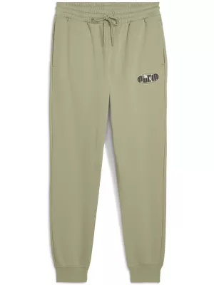 Pánské kalhoty PUMA ESS LOGO LAB SWEATPANTS 688182-82 LUX ARMY